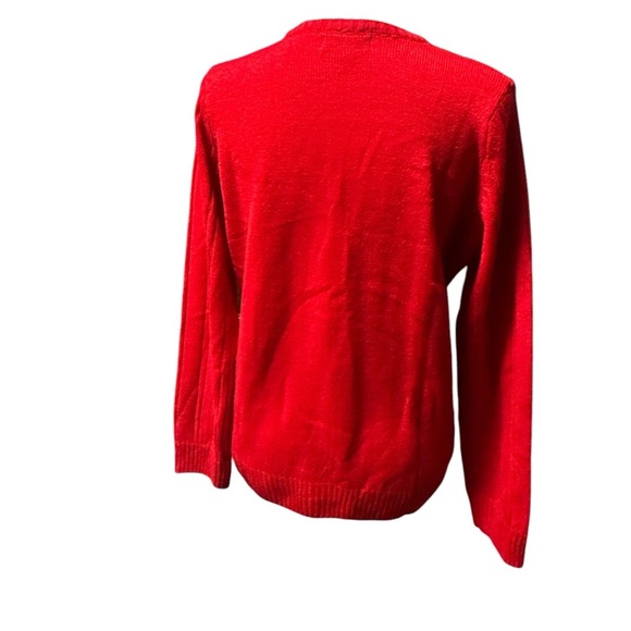 Turtle Bay New York Red Cable Knit Women's Sweater - Picture 2 of 6